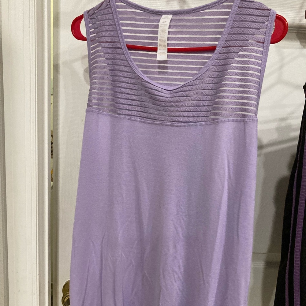 Balance collection lavender tank top 2X